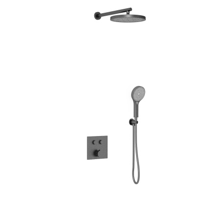 Душевой комплект Vincea VSFW-4212GM встраиваемый, 2 режима, вороненая сталь