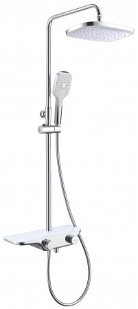 Душевая стойка D&K Bayern.Potsdam DA2193701B17 белый/хром
