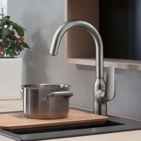 Смеситель для кухни Hansgrohe Focus M42 71802800 нержавеющая сталь