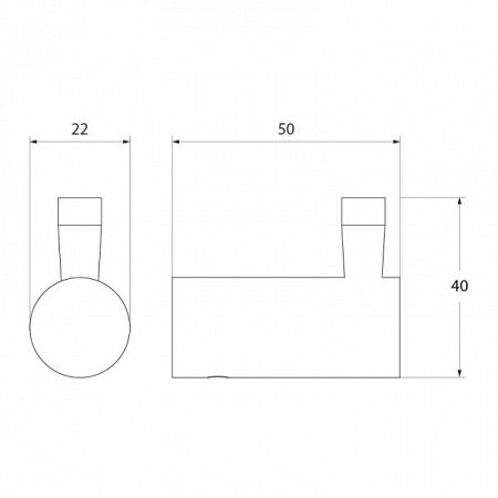 Крючок IDDIS Renior L041 хром