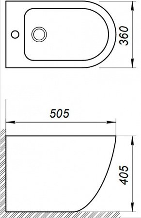Биде напольное BelBagno Sfera-R BB2141B