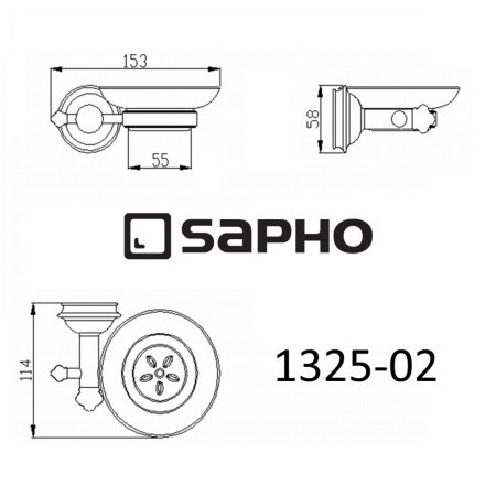 Мыльница Sapho ASTOR 1325-02 хром