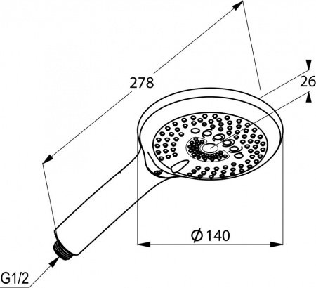 Душевой гарнитур Kludi Freshline 6793005-00 Хром