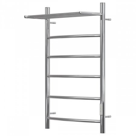 Полотенцесушитель электрический Point Афина PN04858P П5 500x800 с полкой, диммер справа, хром