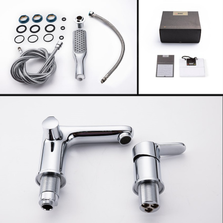 Смеситель на борт ванны D&K Rhein DA1394941, хром