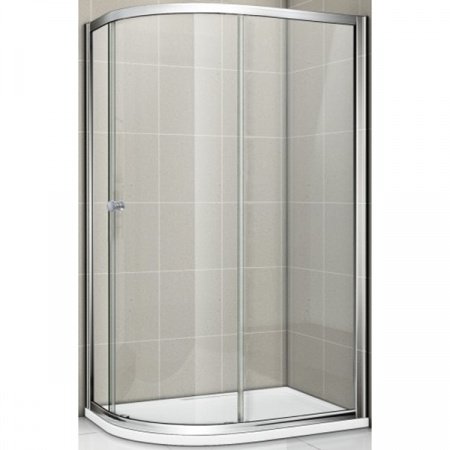 Душевой уголок Cezares Pratico RH-1 120x90 профиль Хром стекло прозрачное