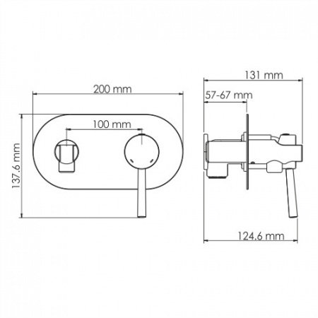 Смеситель для душа WasserKraft Main 4138 хром