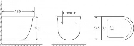 Биде подвесное Grossman GR-B4412