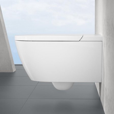 Унитаз-биде подвесной Villeroy & Boch ViClean-I100 V0E100R1 alpin ceramicplus