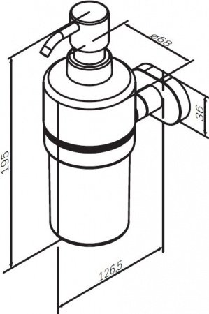 Дозатор для жидкого мыла AM PM Sense L A7436900 Хром