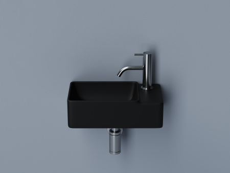 Раковина подвесная 40см Ceramica Nova Element CN5045MB черный матовый