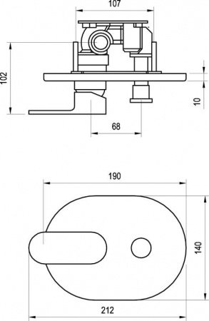 Смеситель для ванны с душем Ravak Chrome X070056 хром
