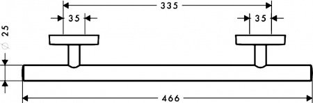 Поручень Hansgrohe PuraVida 41513000 Хром