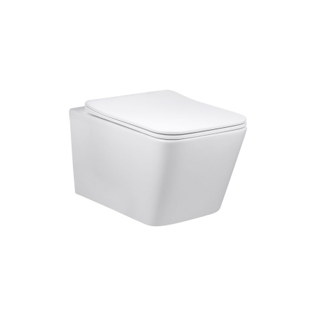 Унитаз подвесной безободковый Vincea Q-Line VT1-12MW белый матовый, с сиденьем микролифт