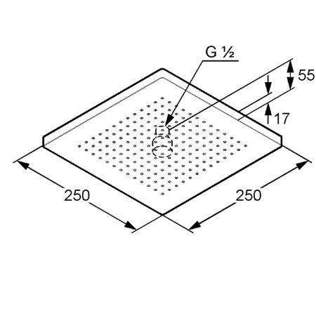 Встраиваемая душевая система с термостатом Kludi Ameo 419300575 хром