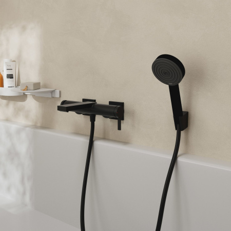Смеситель для ванны Hansgrohe Tecturis E 73420670 черный матовый