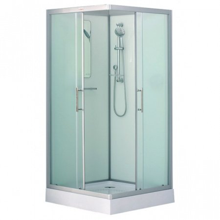 Душевая кабина Esbano ESKB80CK 80x80x210см, профиль хром матовый, стекло рифленое