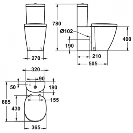 Бачок для унитаза Ideal Standard Connect E785601