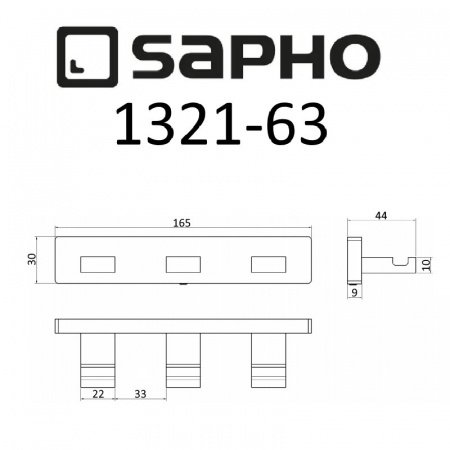 Крючок Sapho OLYMP 1321-63 хром