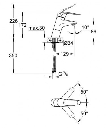 Смеситель для раковины Grohe Euroeco Special 32765000 хром