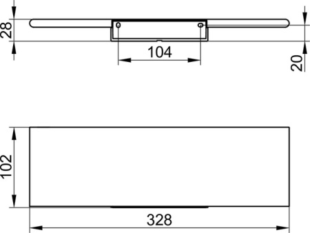 Полка для душа Keuco Aveno 14658370000 черный матовый