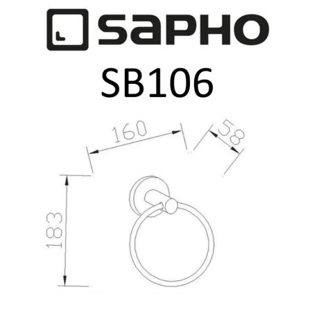 Полотенцедержатель Sapho SAMBA SB106 хром