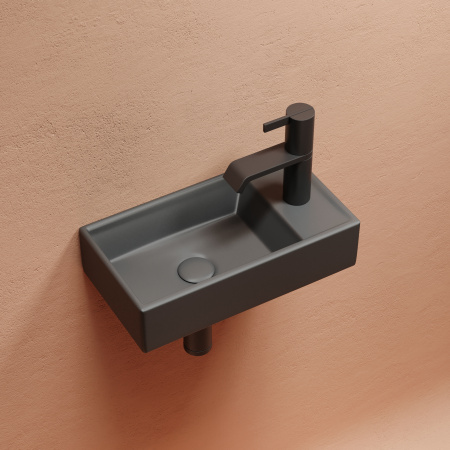 Раковина подвесная 40см Ceramica Nova Element CN6051LMDH антрацит матовый