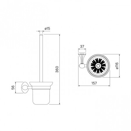 Ершик IDDIS Male MALSSG0i47 хром