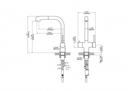 Смеситель для кухни Timo Saona 2346/03FL черный матовый