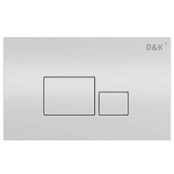 Кнопка смыва для унитазов D&K Quadro DB1519016 белый