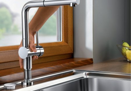 Смеситель для кухни Blanco Linus-S-F 514024 нержавеющая сталь
