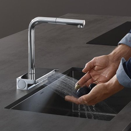 Смеситель для кухни Hansgrohe Aquno Select M81 73830000 хром