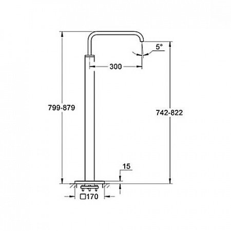 Излив для ванны Grohe Allure 13218000 хром