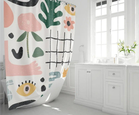 Штора для ванной Fixsen Summer, FX-2506