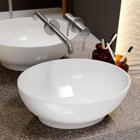 Раковина накладная 41см Point Сатурн PN43902 белый