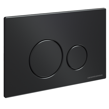 Система инсталляции для унитазов CERAMICA NOVA Envision CN1001B с кнопкой смыва Round цвет чёрный матовый и креплениями