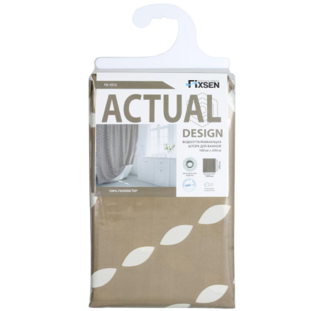 Штора для ванной Fixsen Actual, FX-1512