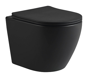 Унитаз подвесной Santiline Торнадо SL-5025MB черный матовый