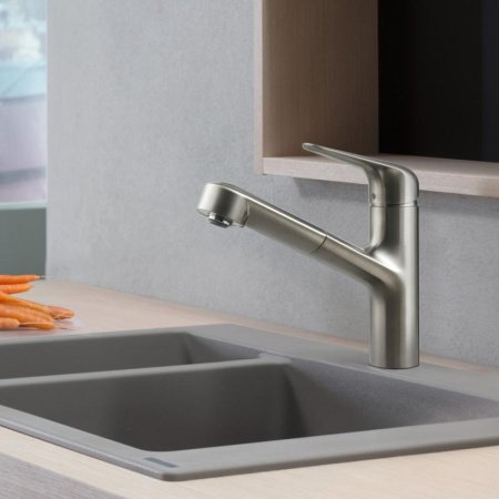 Смеситель для кухни Hansgrohe Focus M42 71814800 нержавеющая сталь