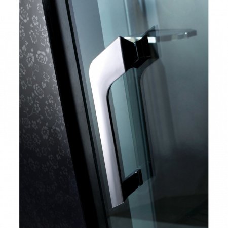 Душевая кабина Orans 89102LB 150x100x220 профиль черный, стекло прозрачное