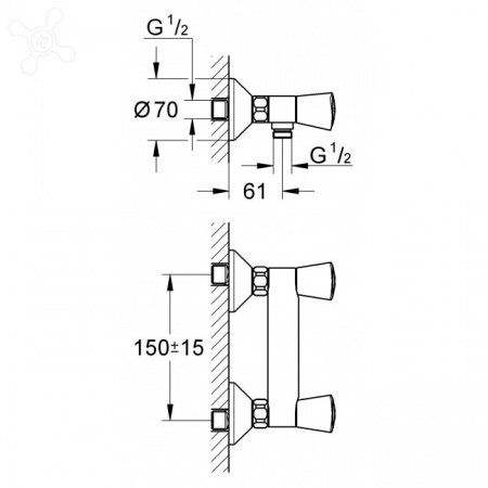 Смеситель для душа Grohe Costa L 26330001 хром