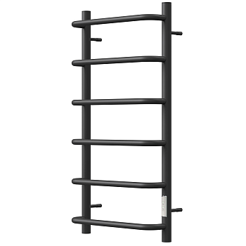 Полотенцесушитель электрический Point PN08848B П6 400x800 диммер справа, черный матовый