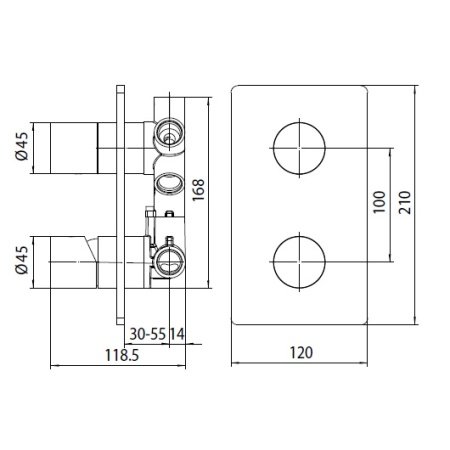 Смеситель для душа Bossini OKI Z00004.030 хром