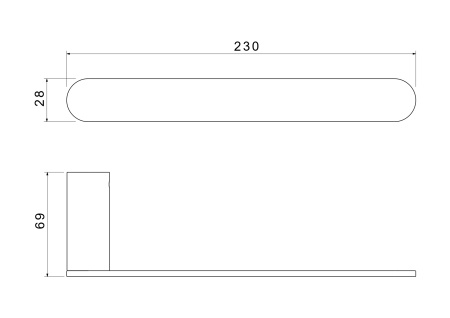 Полотенцедержатель Aquatek Лира AQ4419CR хром