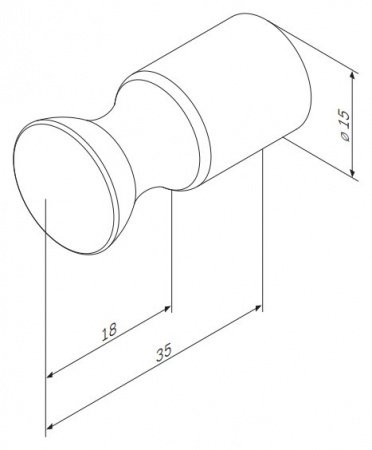Крючок для полотенца AM PM Sensation A3035500 хром