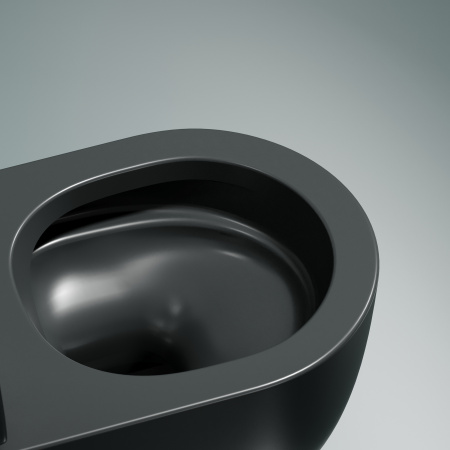 Унитаз подвесной безободковый Ceramica Nova Modena Rimless CN6063MDH антрацит матовый