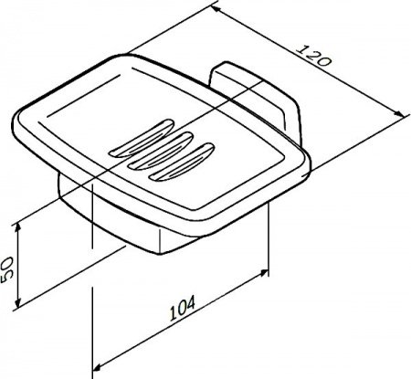 Мыльница AM PM Gem A9034200 Хром