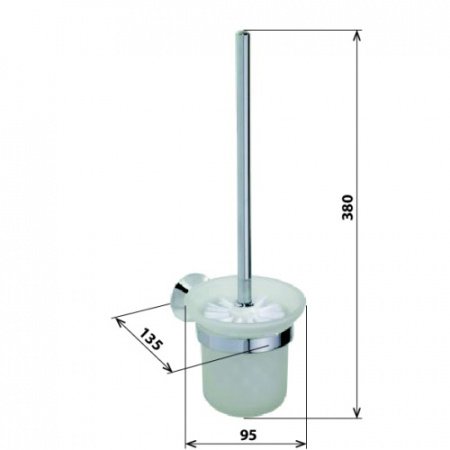 Ершик для унитаза Bemeta Oval 118413011 Хром