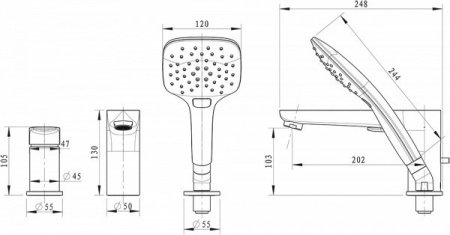 Смеситель для кухни Bravat Common F7234129CP-RUS хром