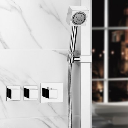 Термостат для душа на 2-3 потребителя Bossini Outlets Z032203.030 хром